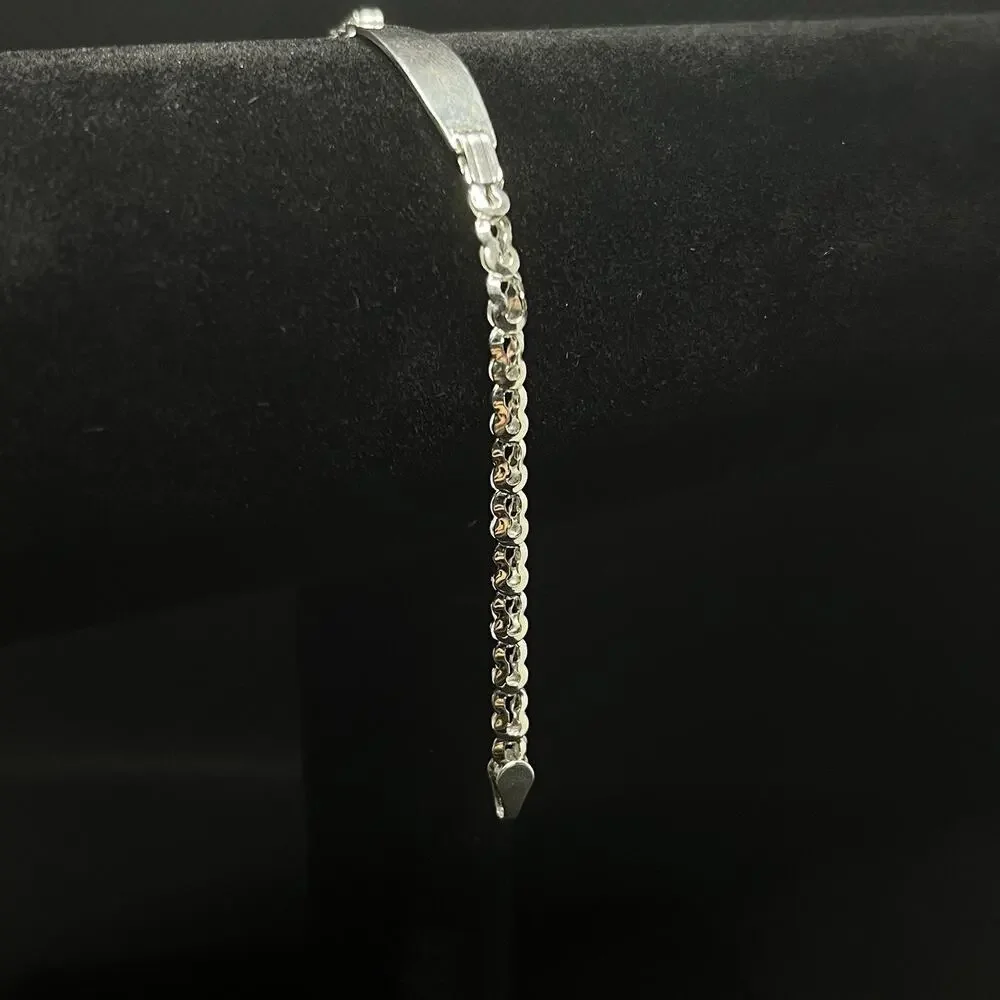 Esclava De Plata 925 ,Silver 925 Bracelet - 6 Inch